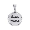 Colgante circonitas "Super mamá"