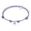 Pulsera Nailon Mariposa Lila