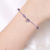 Pulsera Nailon Mariposa Lila - Imagen 2