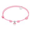 Pulsera Nailon Mariposa Rosa
