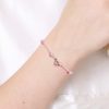 Pulsera Nailon Mariposa Rosa - Imagen 2